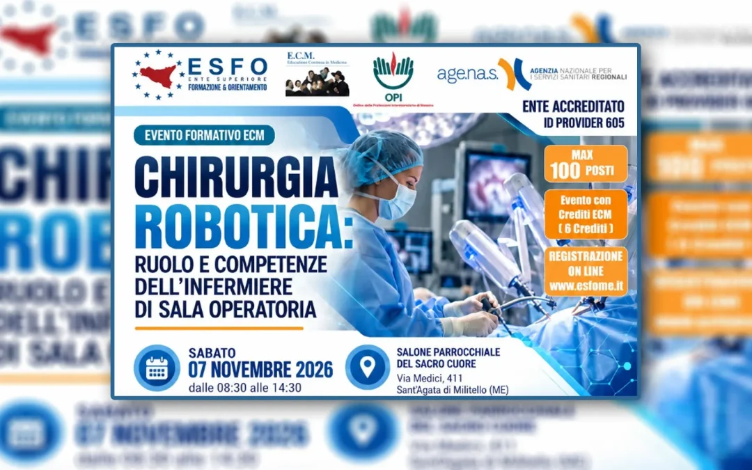 Corso ECM Chirurgia Robotica: Ruolo e Competenze dell’Infermiere di Sala Operatoria